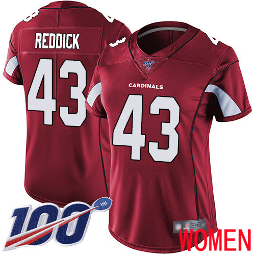 Arizona Cardinals Limited Red Women Haason Reddick Home Jersey NFL Football #43 100th Season Vapor Untouchable->arizona cardinals->NFL Jersey